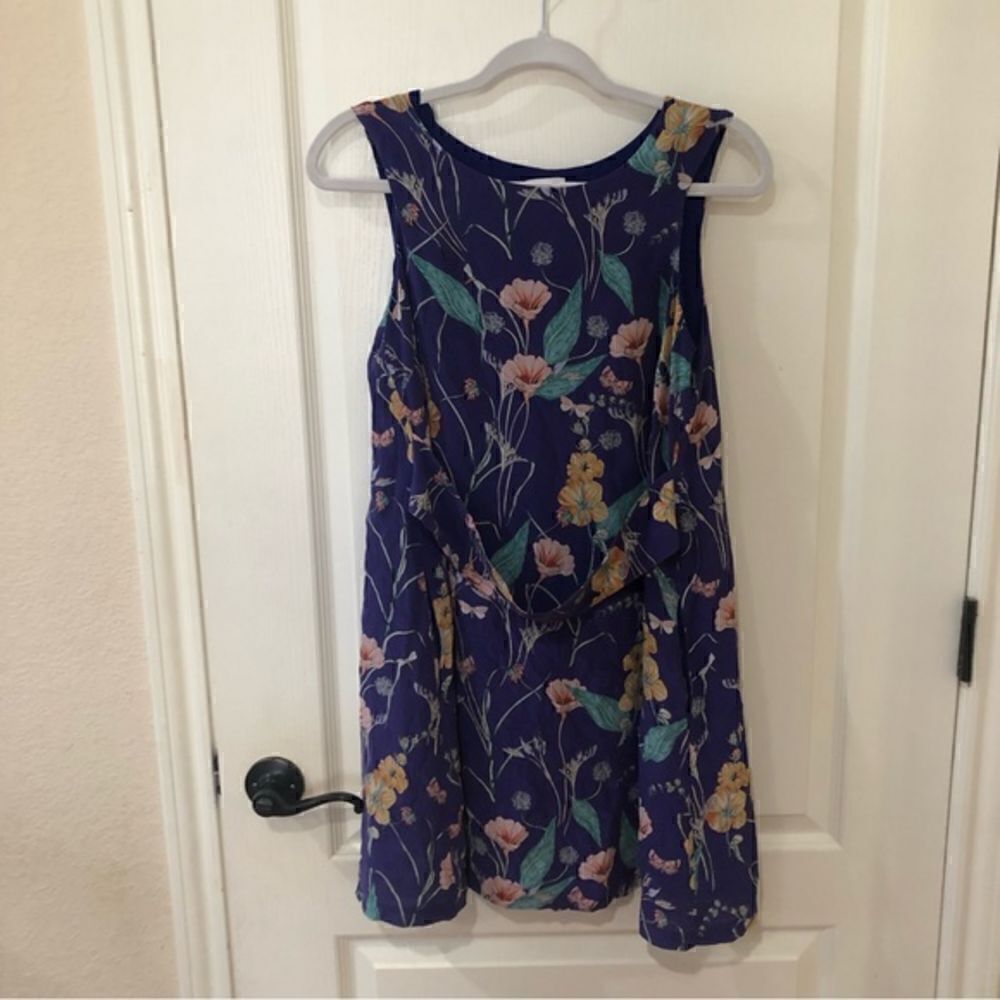 Anthropologie Floral Sleeveless Dress Size 4